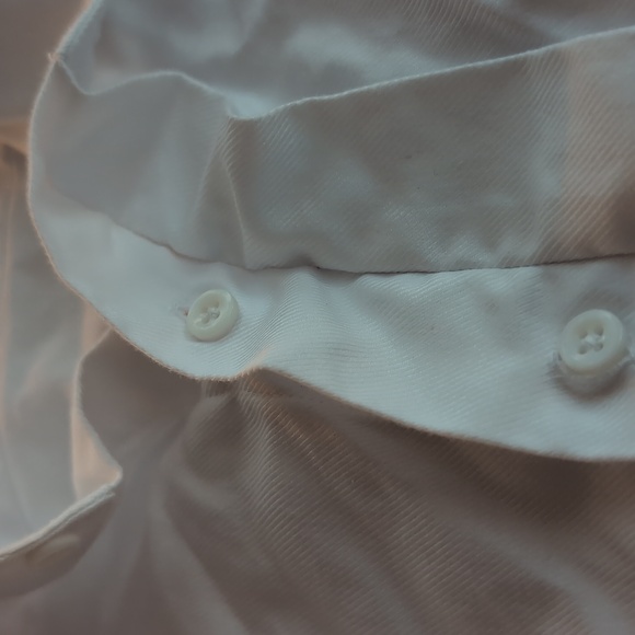 WHITE tuxedo shirt (hidden placket) - Picture 5 of 5